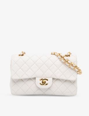 white chanel bag selfridges|selfridges chanel flap bag.